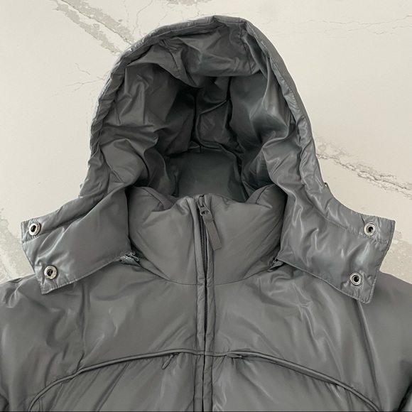 Athleta Grey Down Puffer Jacket - Picture 8 of 16
